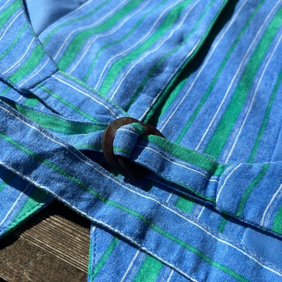 MANGO Linen stripe-print vest | Size L - Picture 13 of 13